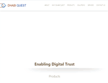 Tablet Screenshot of dhabiquest.com